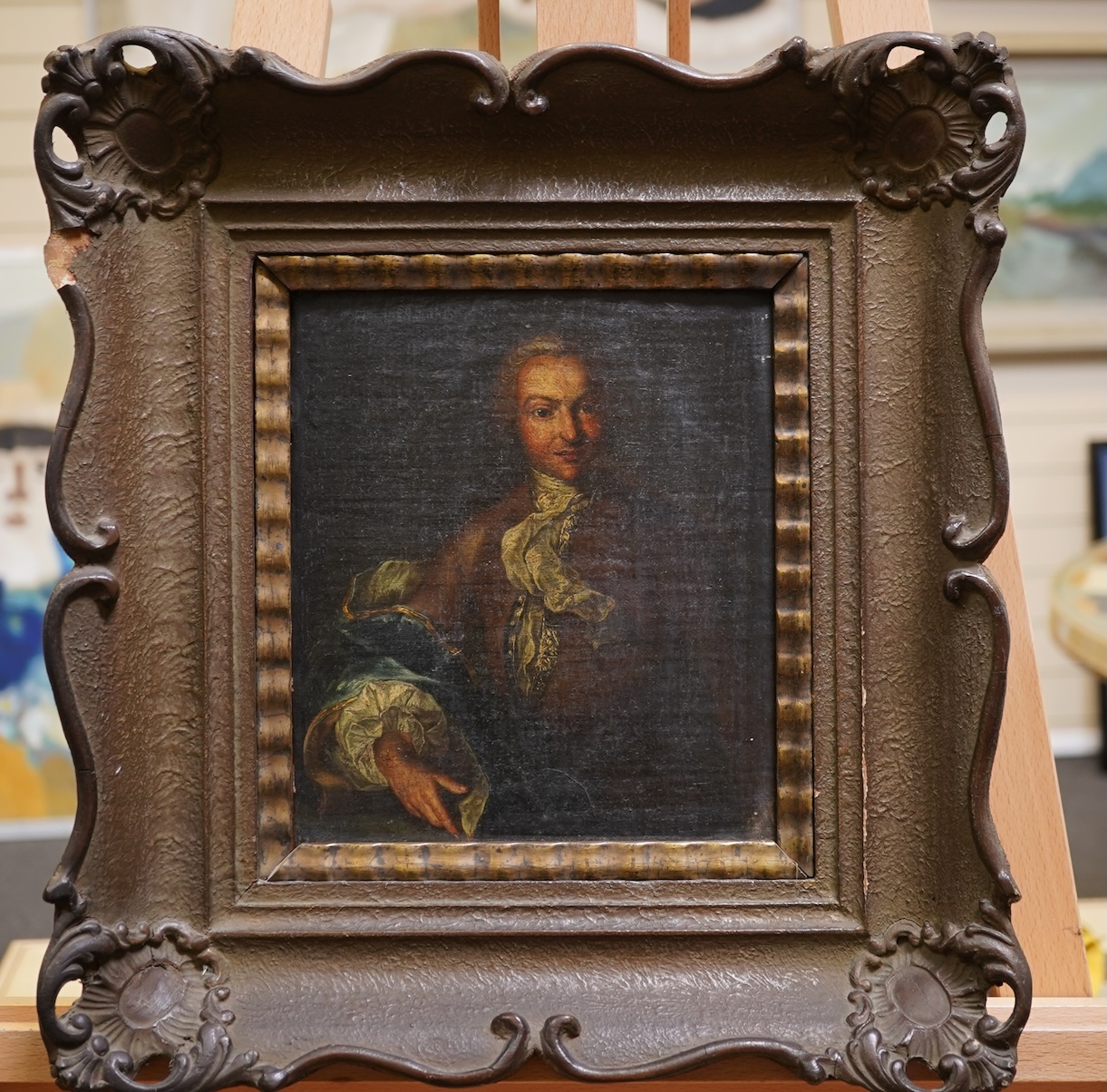 Venetian School, 18th century, A pair of portraits of gentlemen
